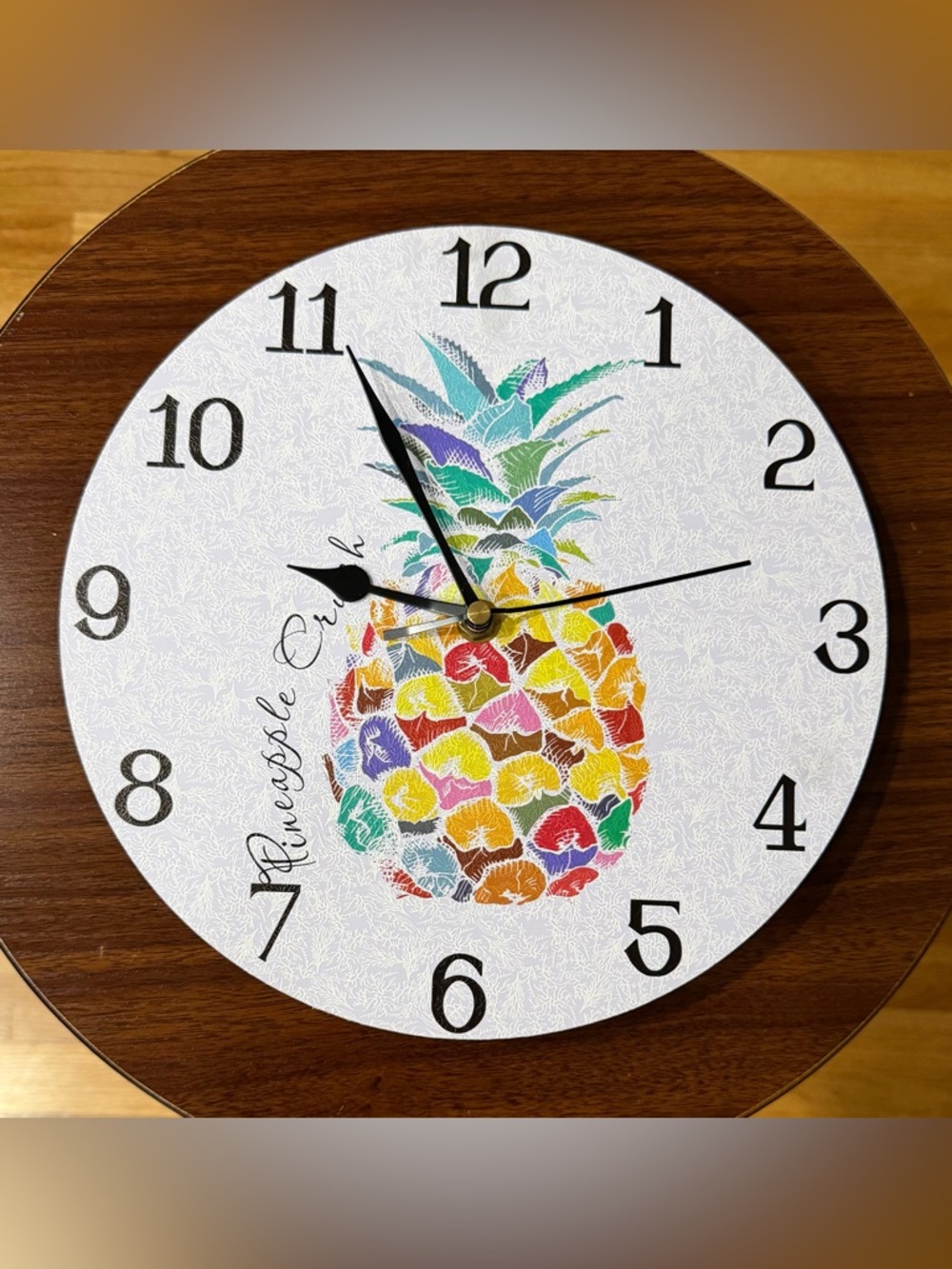 Pineapple Crush Multicolor Wall Clock - Unbranded